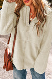 Drawstring Zip Up Long Sleeve Hooded Jacket