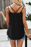 Devine Eyelet V-Neck Double Strap Cami