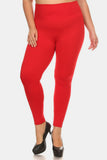 Yelete Full Size Seamless High Waist Fleece Leggings