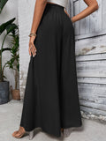 Honey Tied High Waist Wide Leg Pants