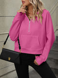 Mandy Half Zip Long Sleeve Sweatshirt